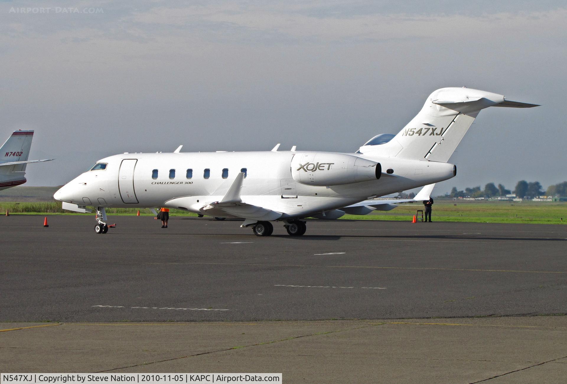 N547XJ, 2009 Bombardier Challenger 300 (BD-100-1A10) C/N 20281, XOJET 2009 Challenger BD-100-1A10 arriving from KSDL/Scottsdale, AZ
