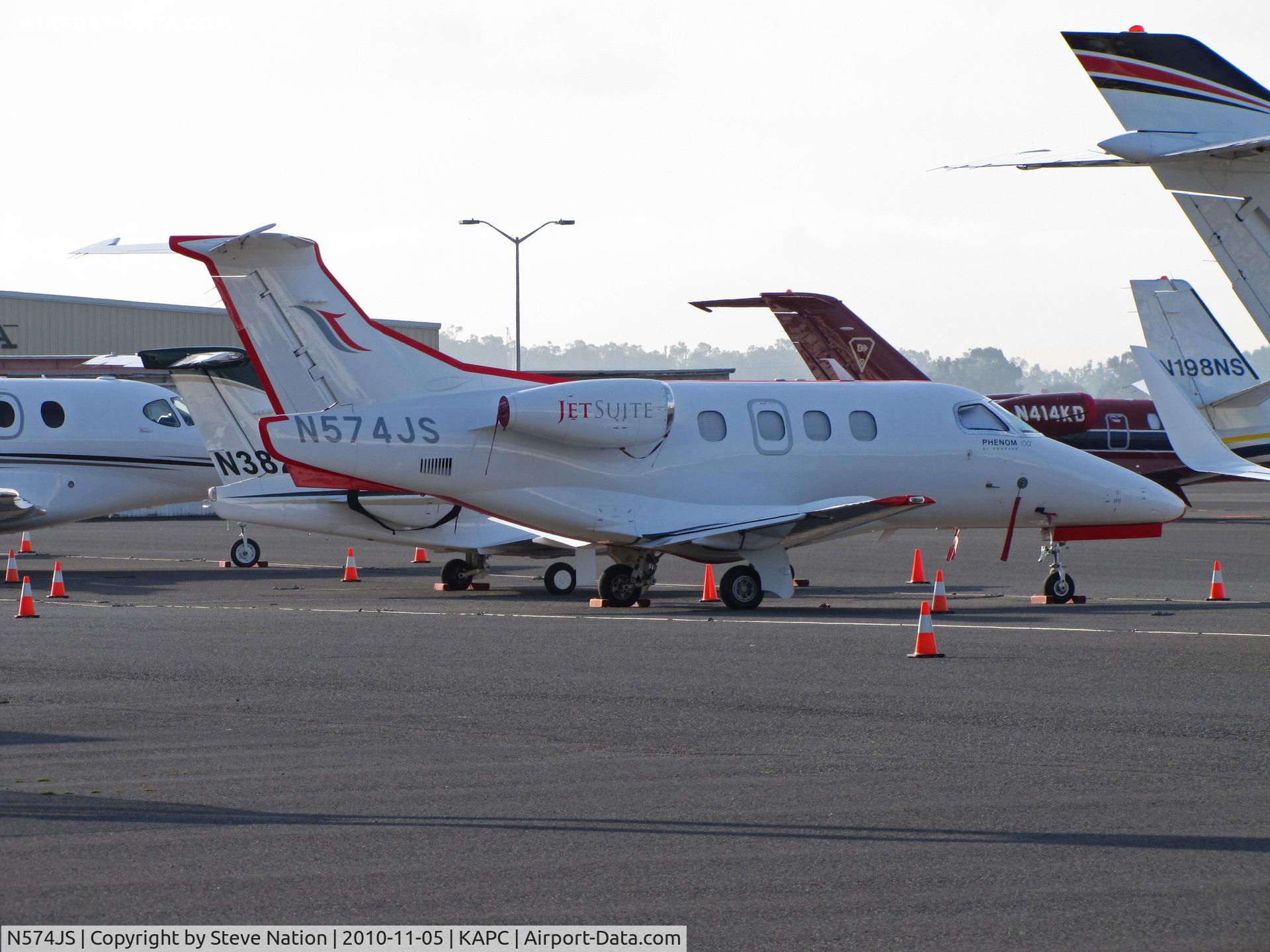 N574JS, 2009 Embraer EMB-500 Phenom 100 C/N 50000046, JetSuite (San Diego, CA) 2009 EMB-500 visiting Napa, CA