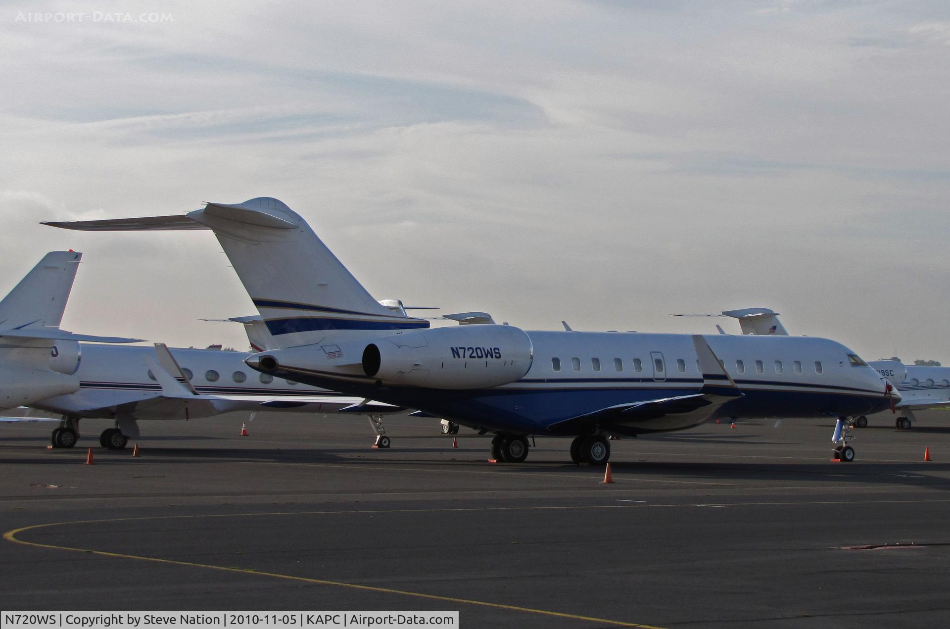 N720WS, Bombardier BD-700-1A11 Global 5000 C/N 9176, AIG Inc. (New York, NY) 2006 Bombardier BD-700-1A11 visiting Napa, CA