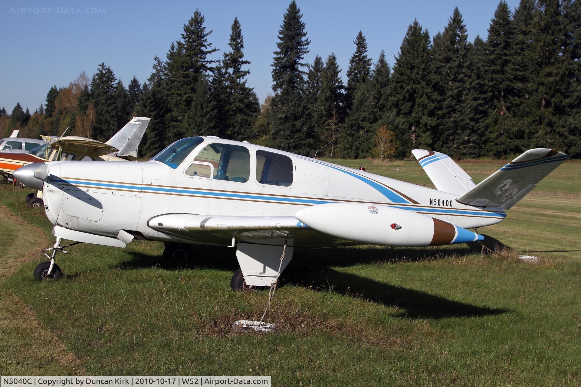 N5040C, 1950 Beech B35 C/N D-2302, Can't be a V-tailed Bonanza!