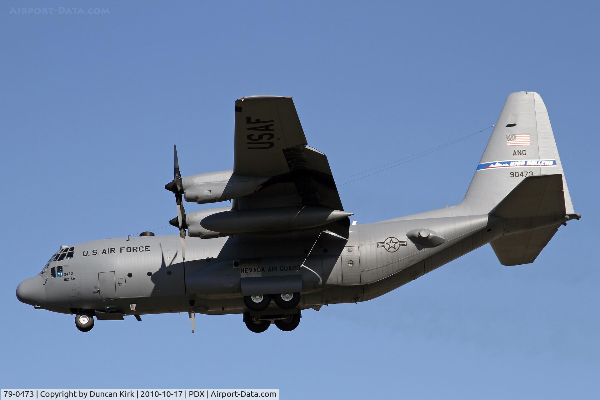79-0473, 1979 Lockheed C-130H Hercules C/N 382-4852, A Nevada ANG C-130 pays a visit to Oregon