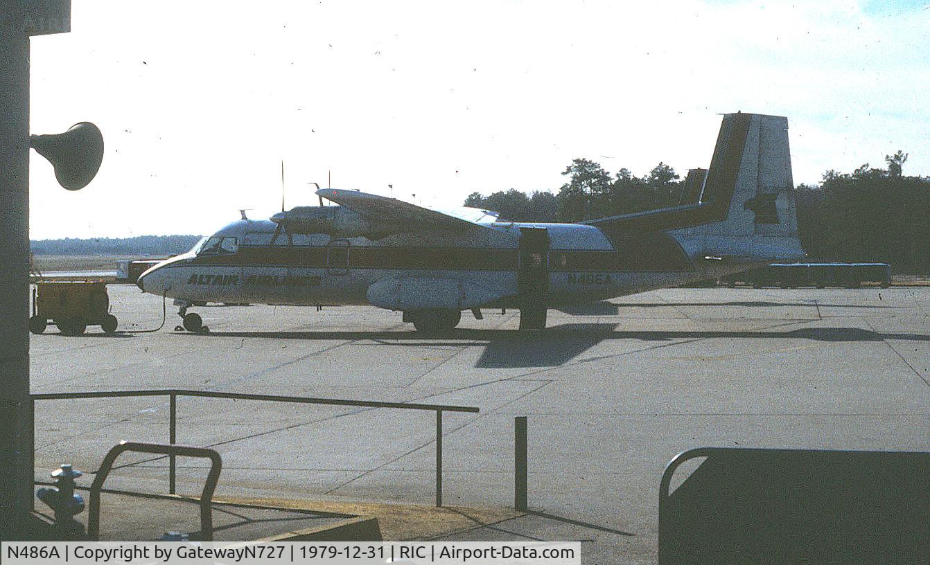 N486A, 1972 Nord 262A-27 C/N 84, *