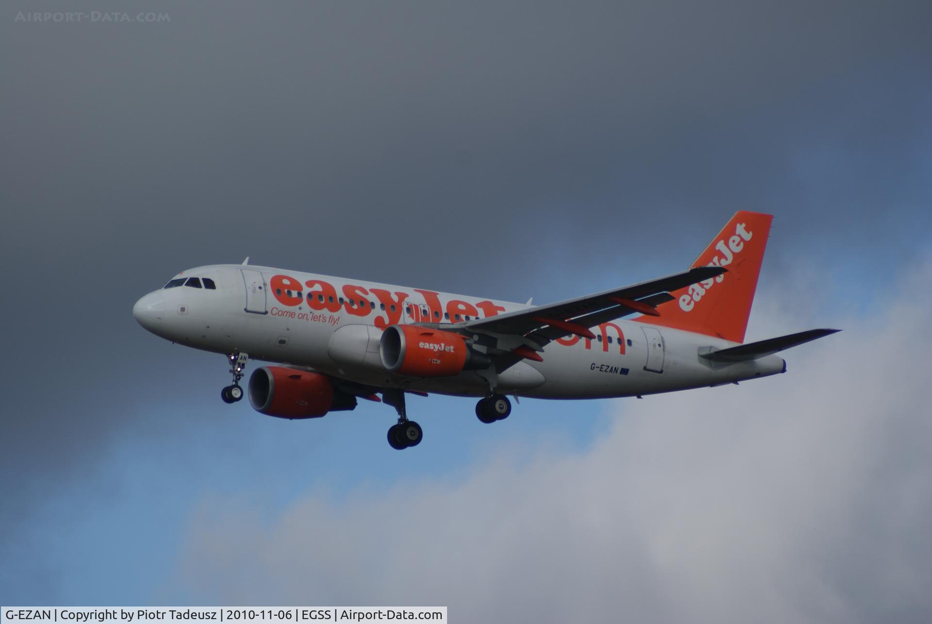 G-EZAN, 2006 Airbus A319-111 C/N 2765, EGSS