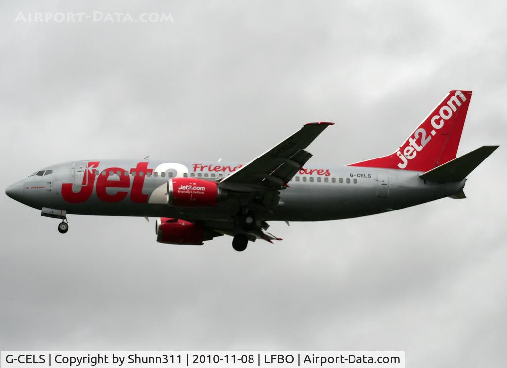 G-CELS, 1986 Boeing 737-377 C/N 23660, Landing rwy 32L