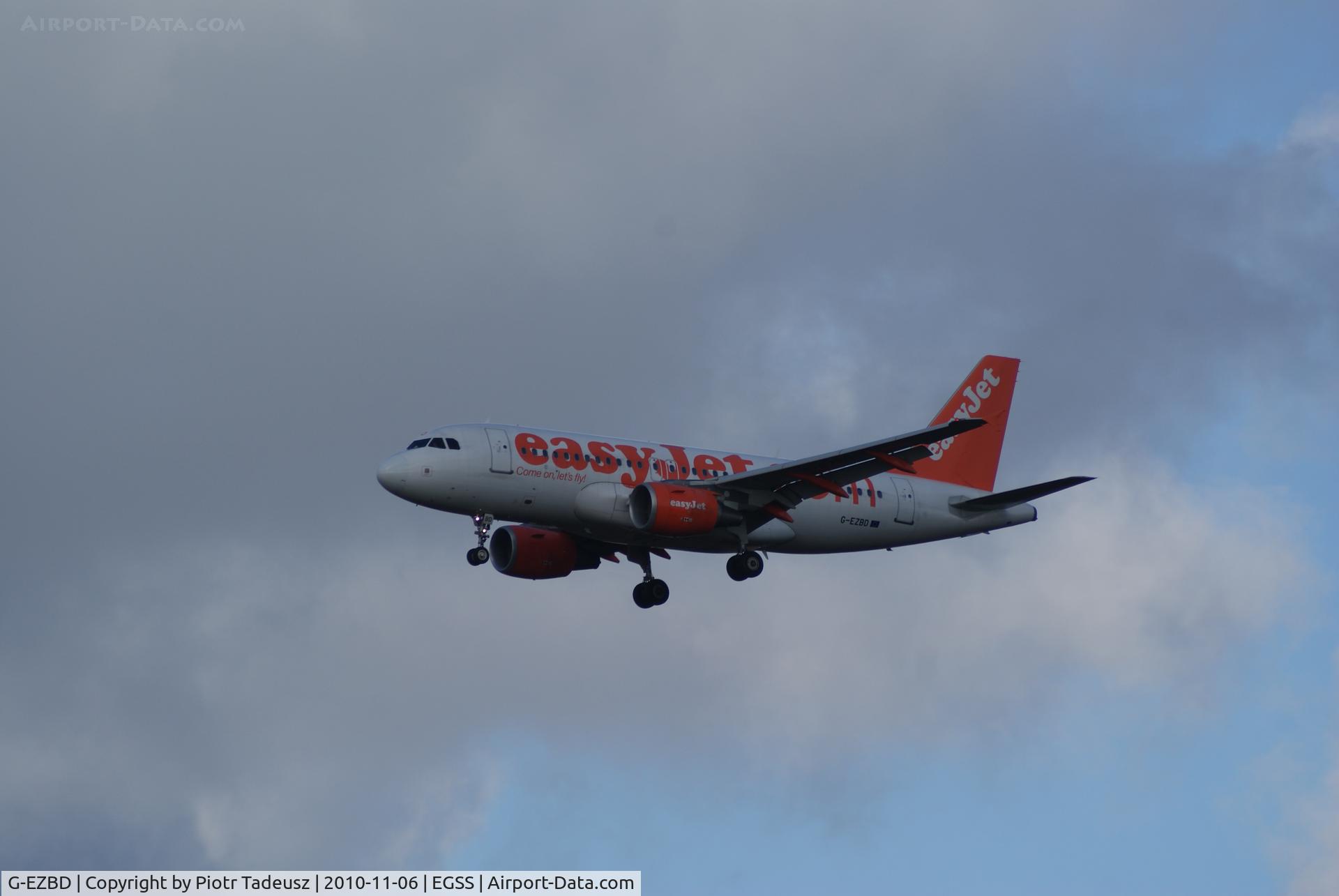 G-EZBD, 2006 Airbus A319-111 C/N 2873, EGSS
