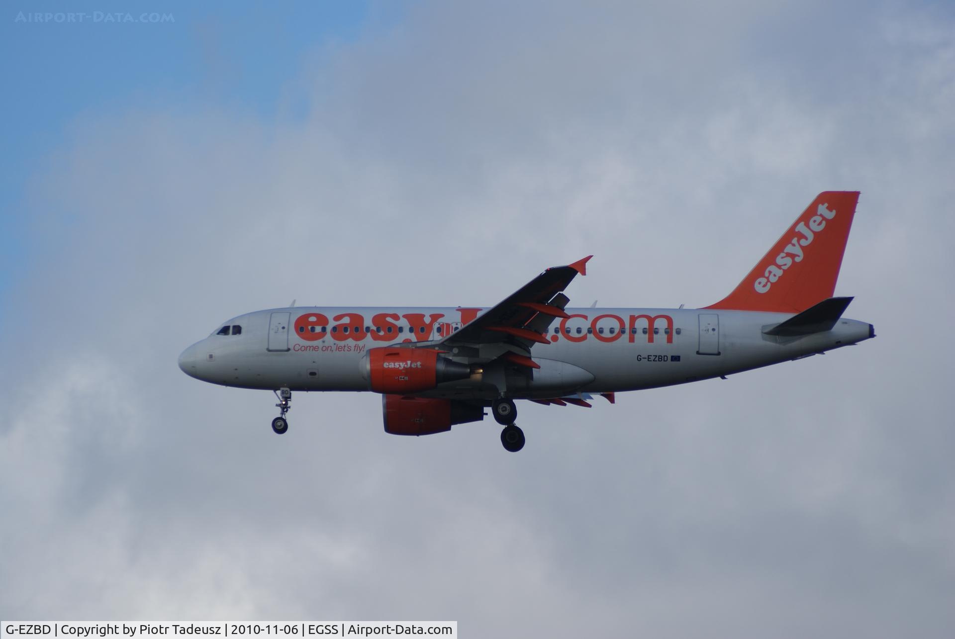 G-EZBD, 2006 Airbus A319-111 C/N 2873, EGSS