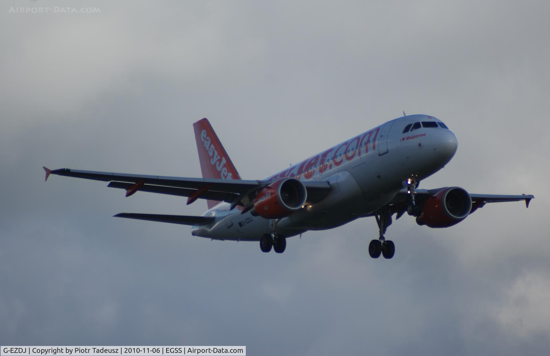G-EZDJ, 2008 Airbus A319-111 C/N 3544, EGSS
