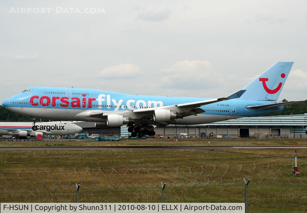F-HSUN, 1993 Boeing 747-422 C/N 26880, Landing rwy 24