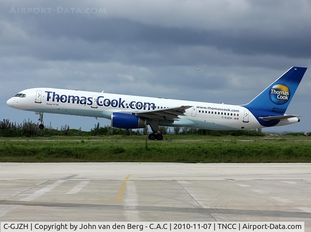 C-GJZH, 2000 Boeing 757-25F C/N 30758, Air Canada Jazz (Thomas Cook Colours) Boeing 757-25F (30758/932) @ TNCC / CUR