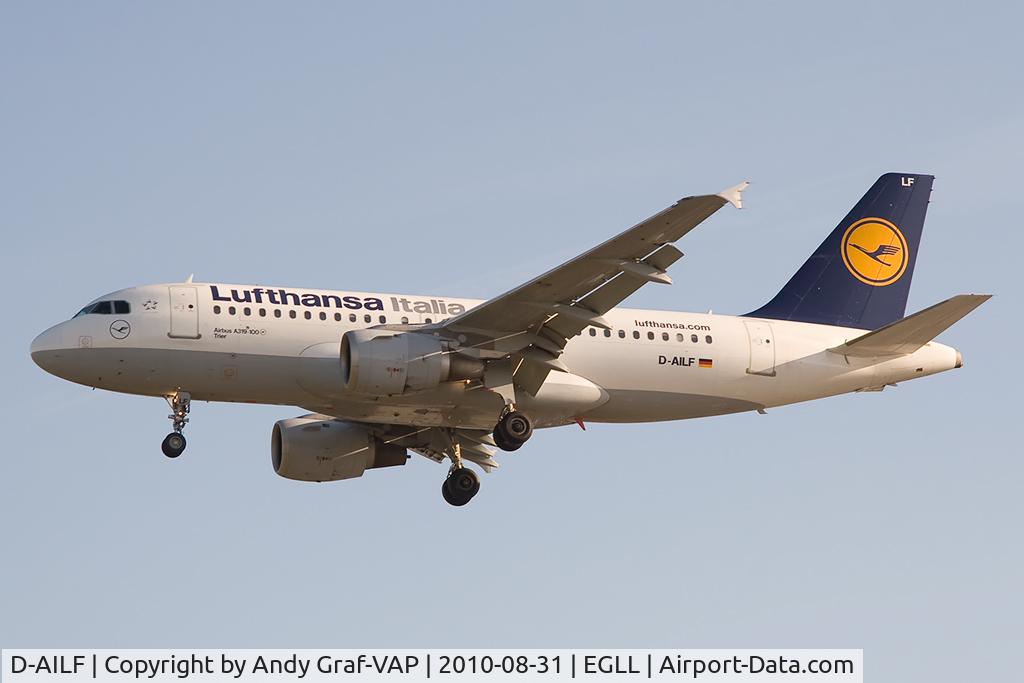 D-AILF, 1996 Airbus A319-114 C/N 636, Lufthansa Italy A319