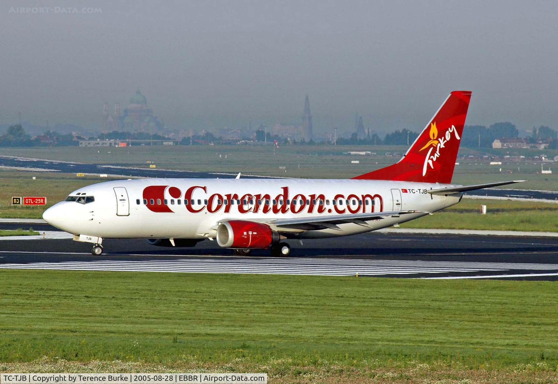 TC-TJB, 1997 Boeing 737-3Q8 C/N 27633/2878, Brussels, August 2005 