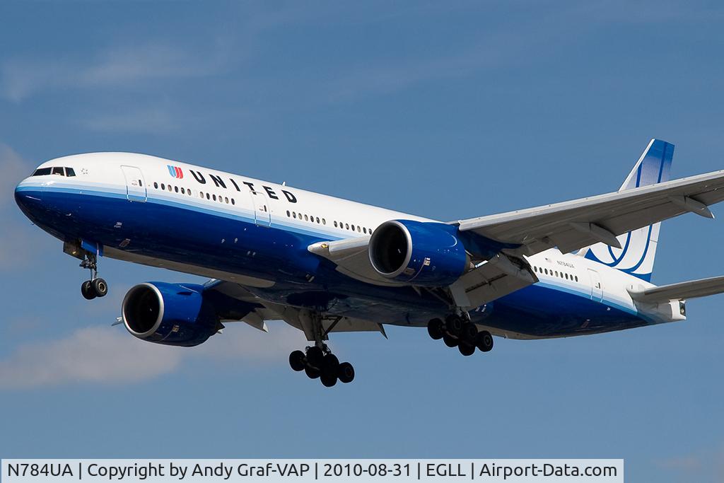 N784UA, 1997 Boeing 777-222/ER C/N 26951, United Airlines 777-200