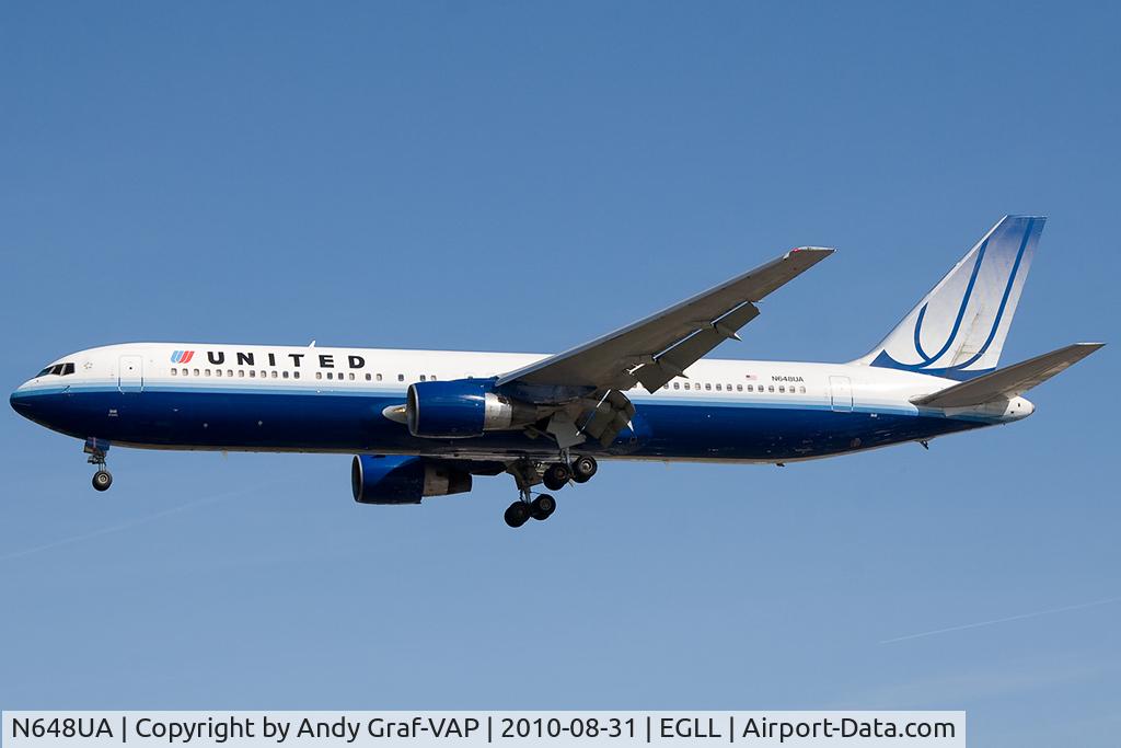 N648UA, 1992 Boeing 767-322ER C/N 25285, United Airlines 767-300