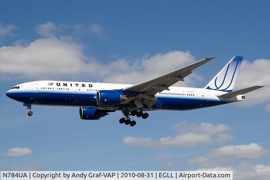 N784UA, 1997 Boeing 777-222/ER C/N 26951, United Airlines 777-200
