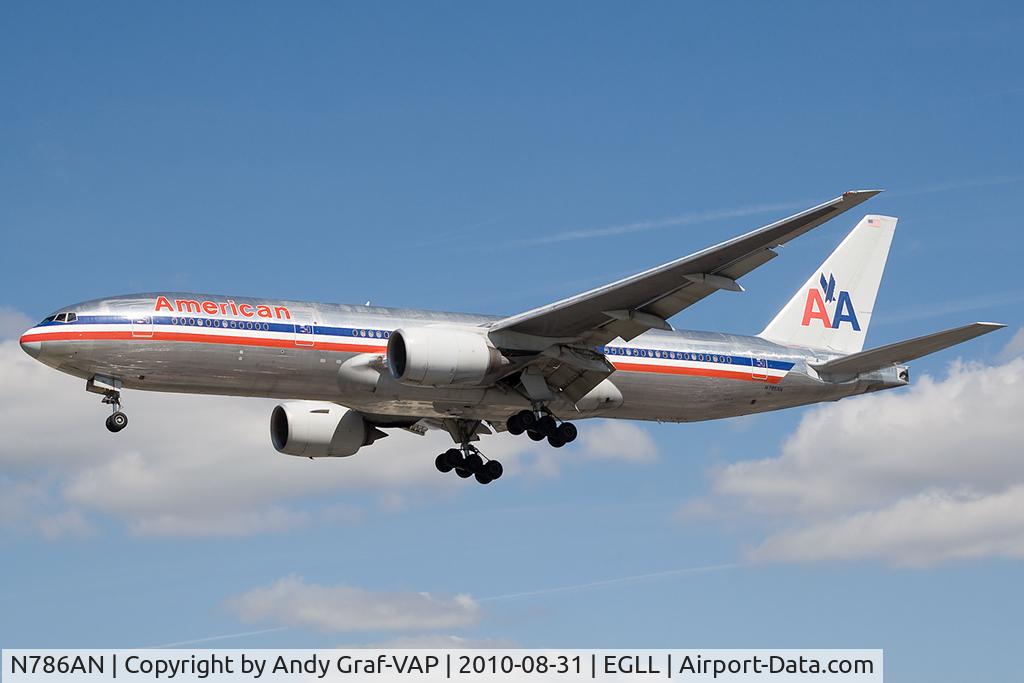 N786AN, 2000 Boeing 777-223 C/N 30250, American Airlines 777-200
