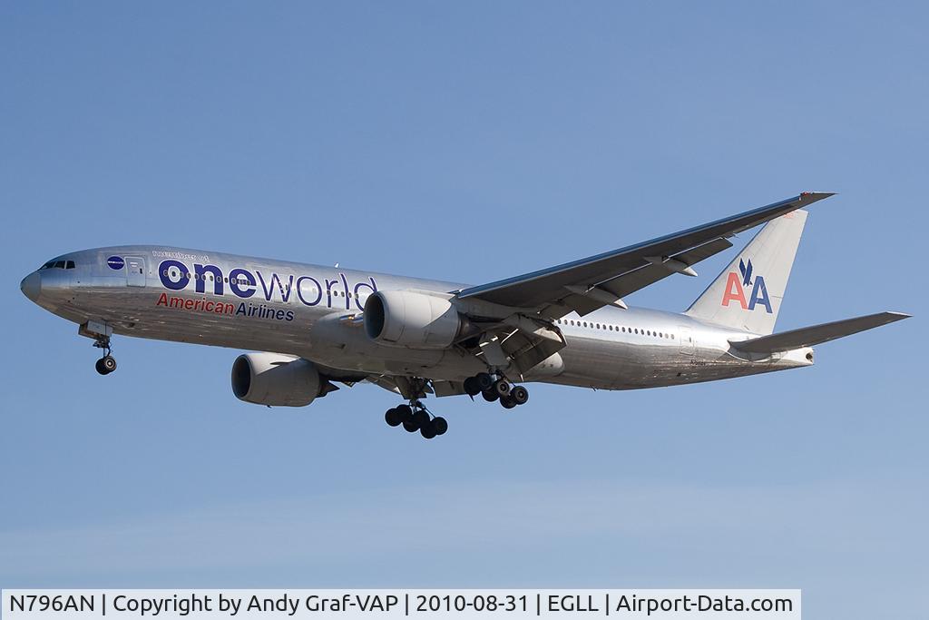 N796AN, 2000 Boeing 777-223 C/N 30796, American Airlines 777-200