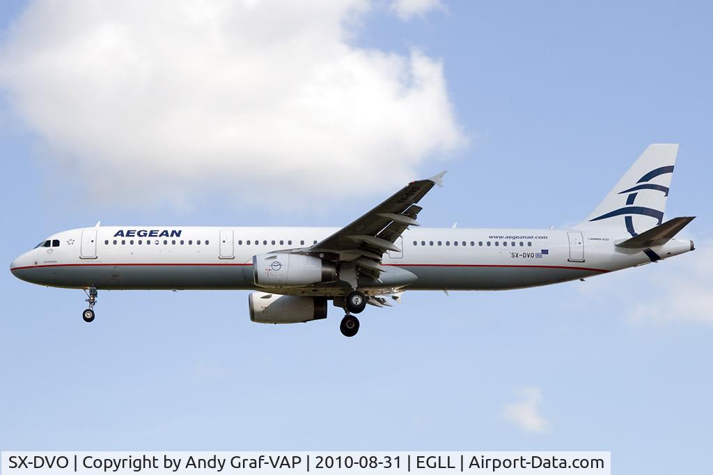 SX-DVO, 2008 Airbus A321-231 C/N 3462, Aegean A320