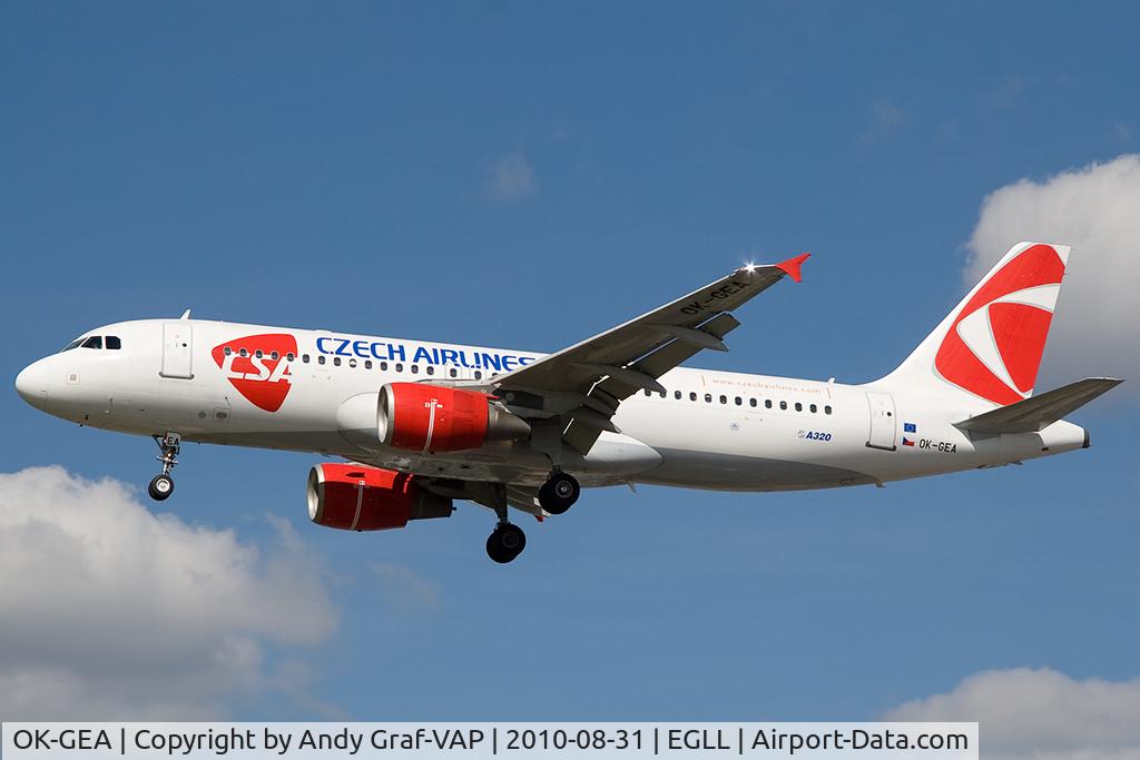 OK-GEA, 2001 Airbus A320-214 C/N 1439, CSA A320