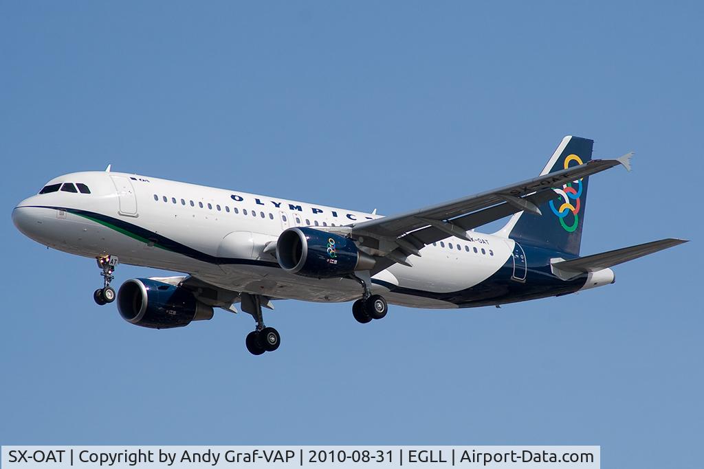 SX-OAT, 2010 Airbus A320-214 C/N 4190, Olympic A320