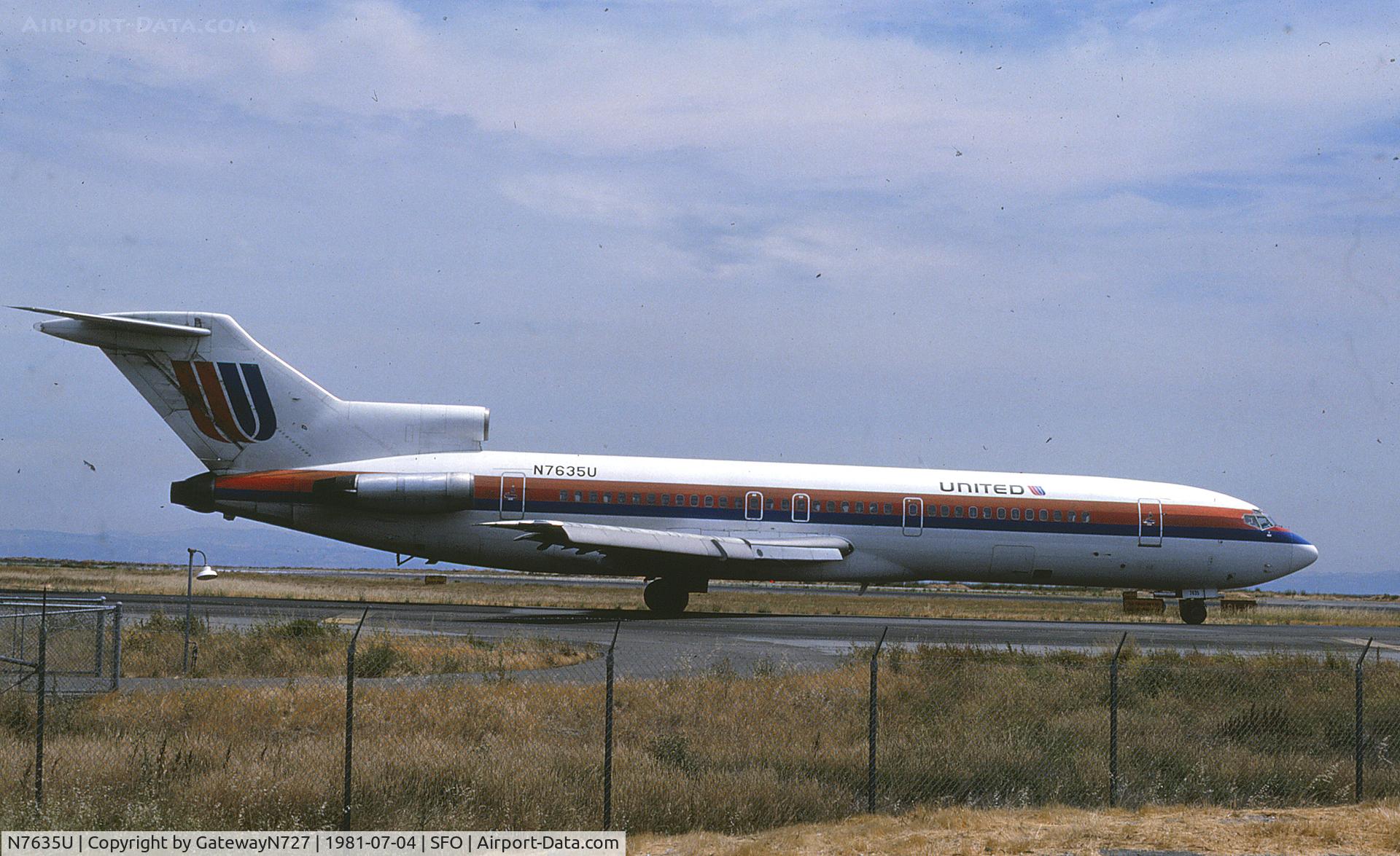 N7635U, 1968 Boeing 727-222 C/N 19908, *