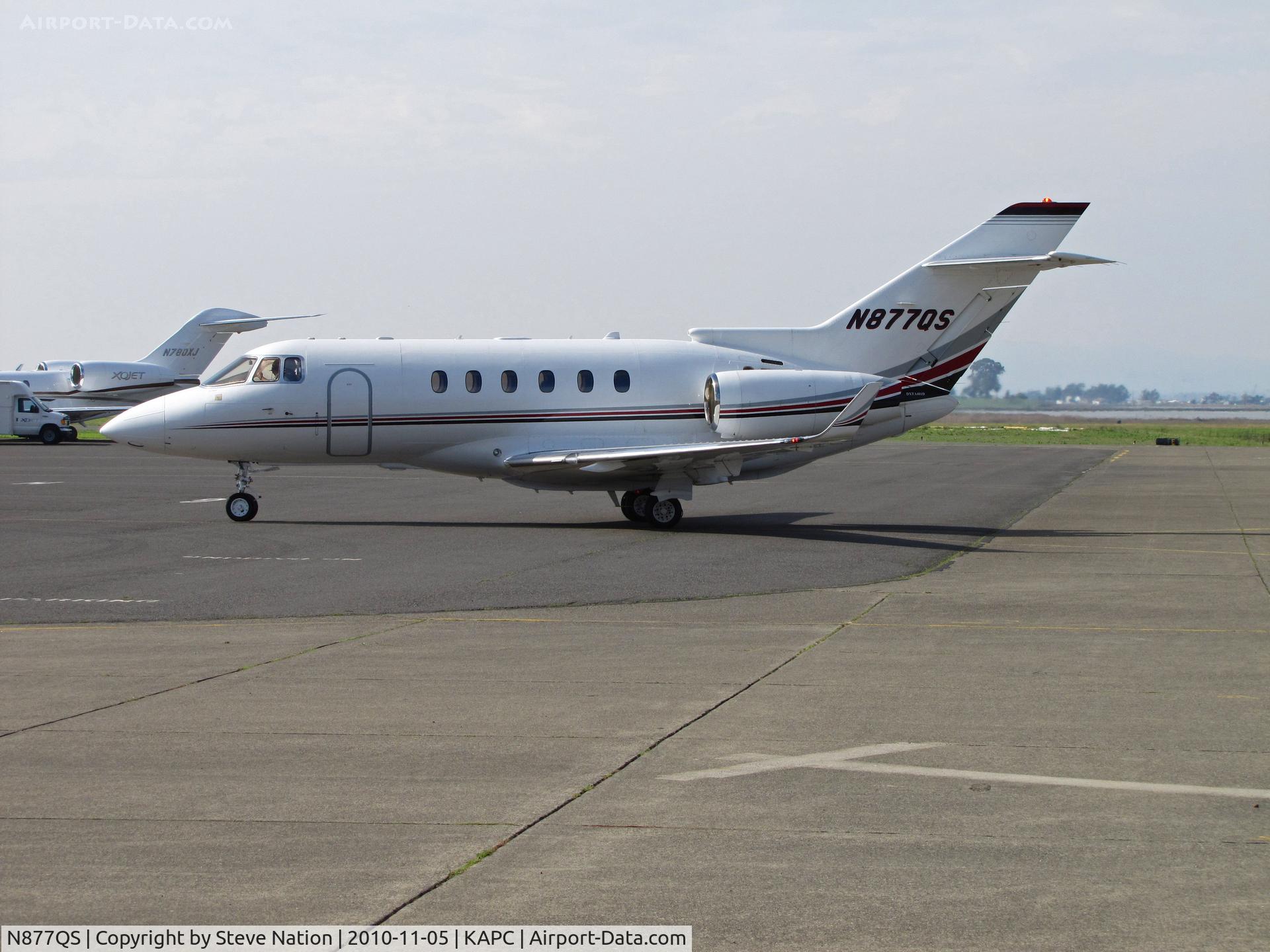 N877QS, 2008 Hawker Beechcraft Hawker 900XP C/N HA-0066, NetJets 2008 Hawker 900XP arriving from KLAS/McCarren Intl Airport, Las Vegas, NV