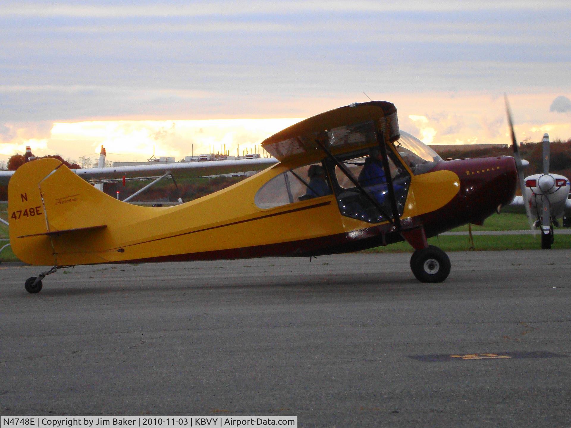 N4748E, 1951 Aeronca 7EC Traveler C/N 7EC-95, champ at new home