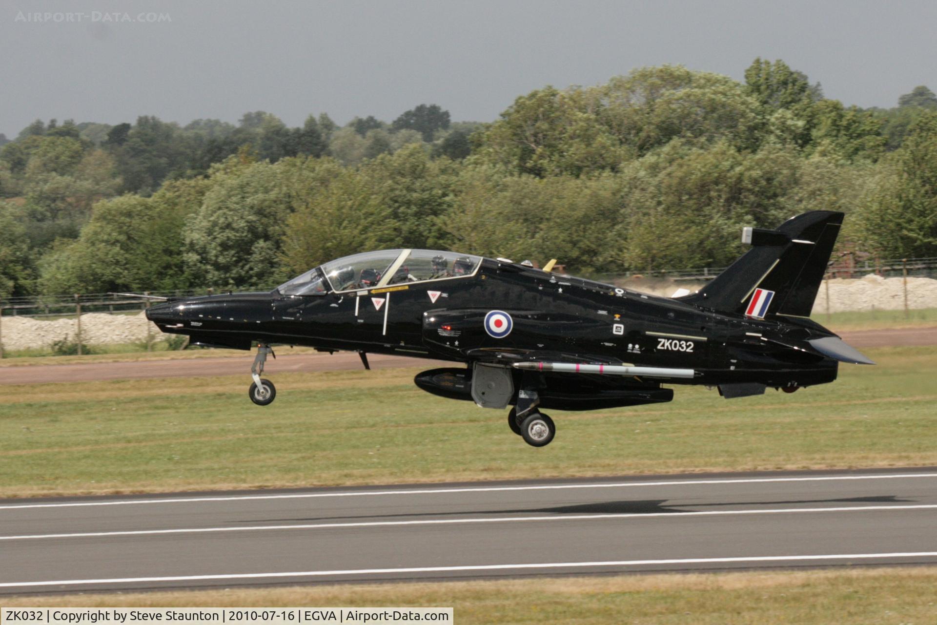 ZK032, 2009 British Aerospace Hawk T2 C/N RT023/1261, Taken at the Royal International Air Tattoo 2010