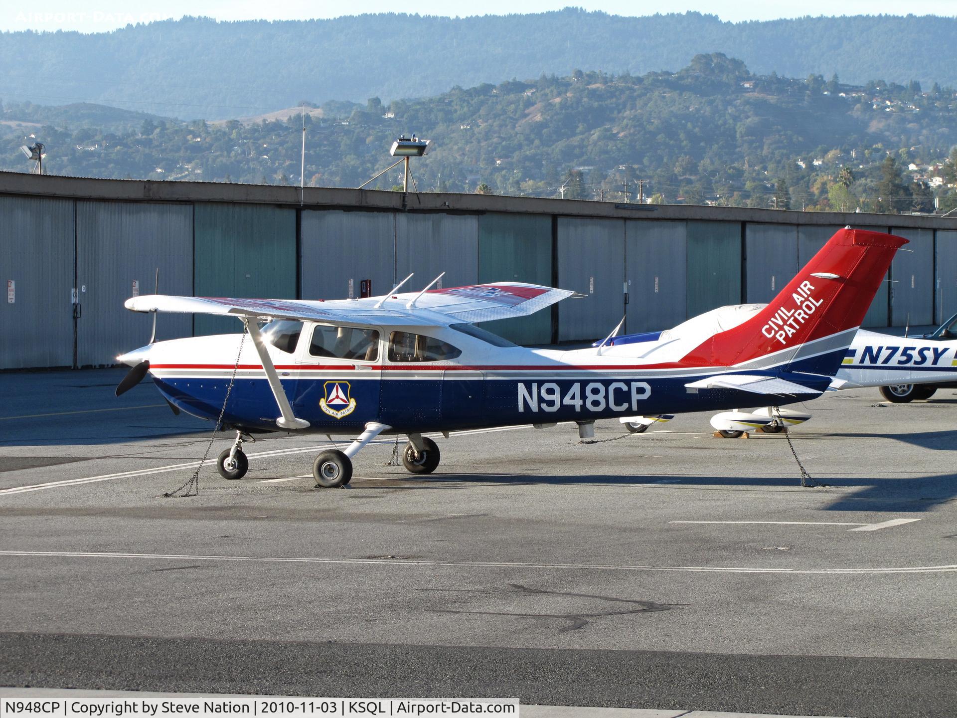 N948CP, 2008 Cessna 182T Skylane C/N 18282115, Civil Air Patrol 2008 Cessna 182T @ KSQL/San Carlos, CA