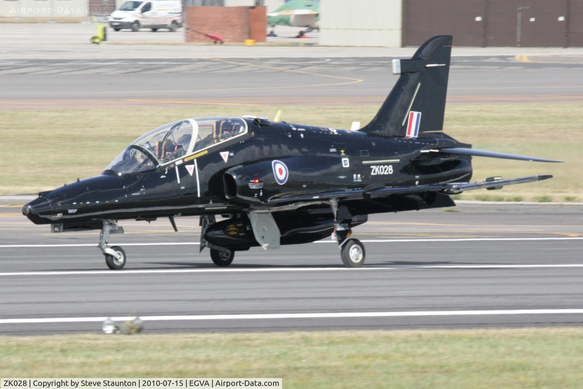 ZK028, 2009 British Aerospace Hawk T2 C/N RT019/1257, Taken at the Royal International Air Tattoo 2010