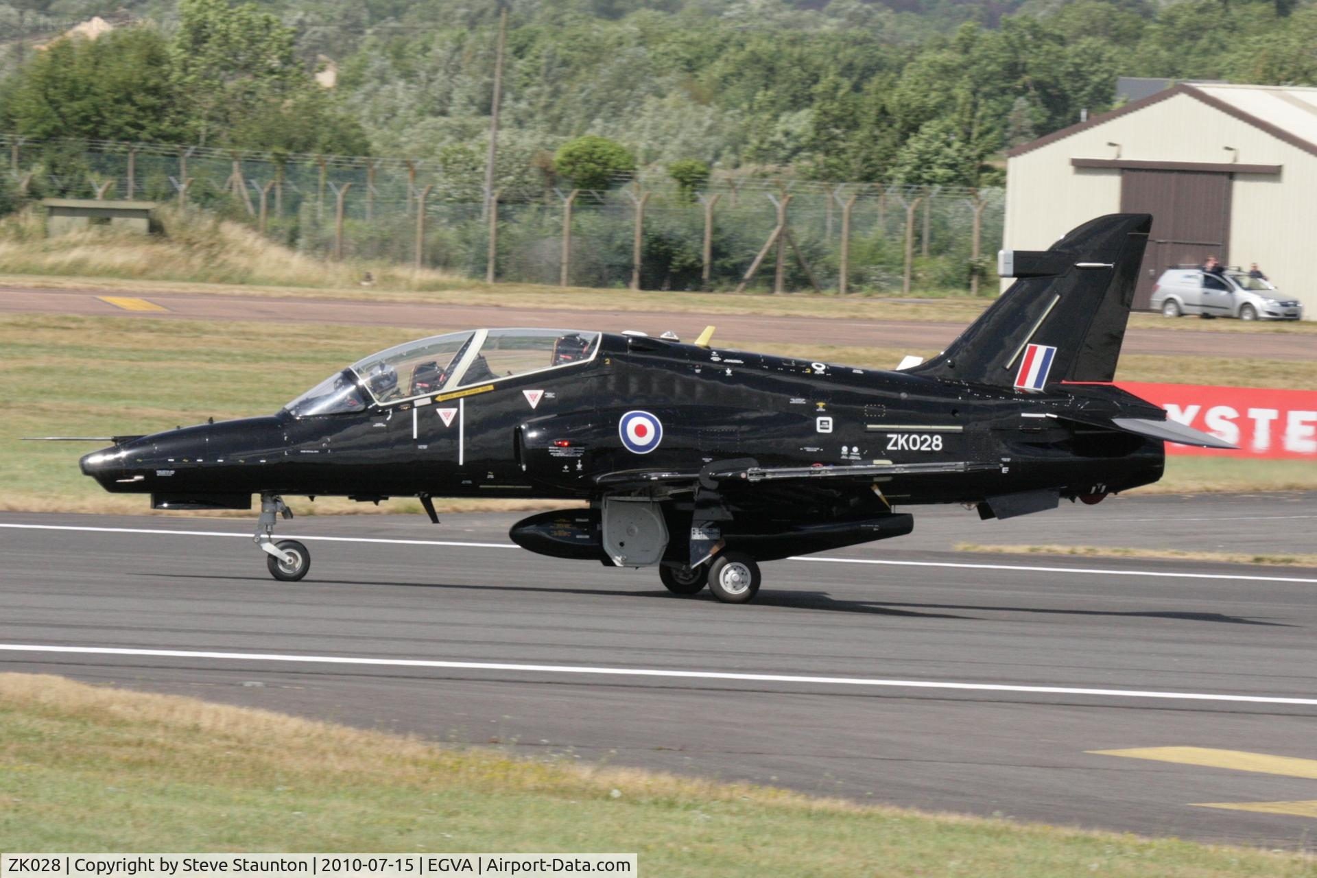 ZK028, 2009 British Aerospace Hawk T2 C/N RT019/1257, Taken at the Royal International Air Tattoo 2010