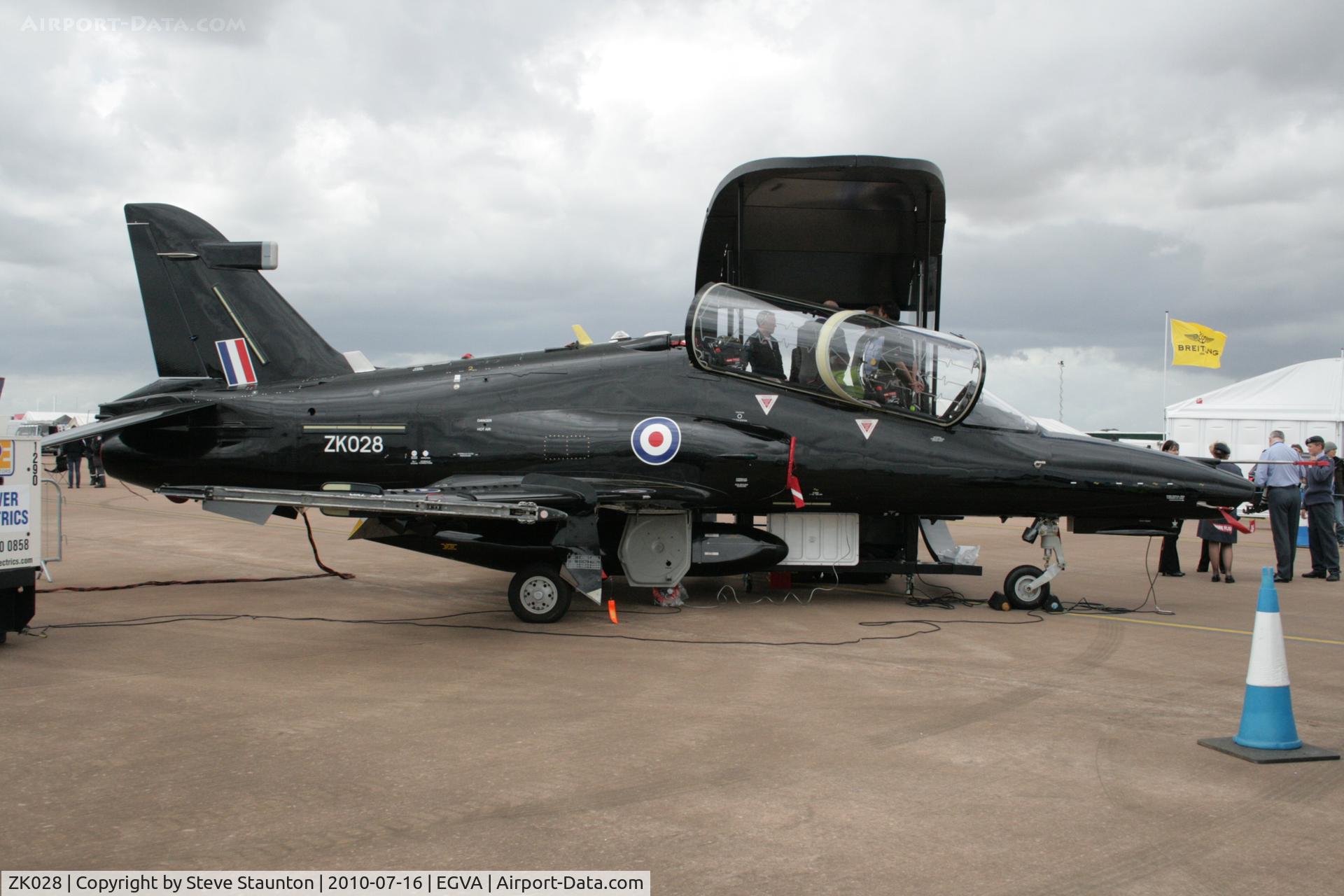 ZK028, 2009 British Aerospace Hawk T2 C/N RT019/1257, Taken at the Royal International Air Tattoo 2010