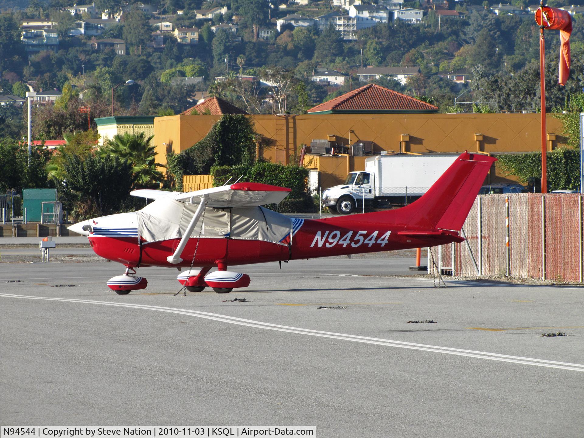 N94544, 1978 Cessna 182Q Skylane C/N 18266439, Colorful 1978 Cessna 182Q with cover @ KSQL/San Carlos, CA