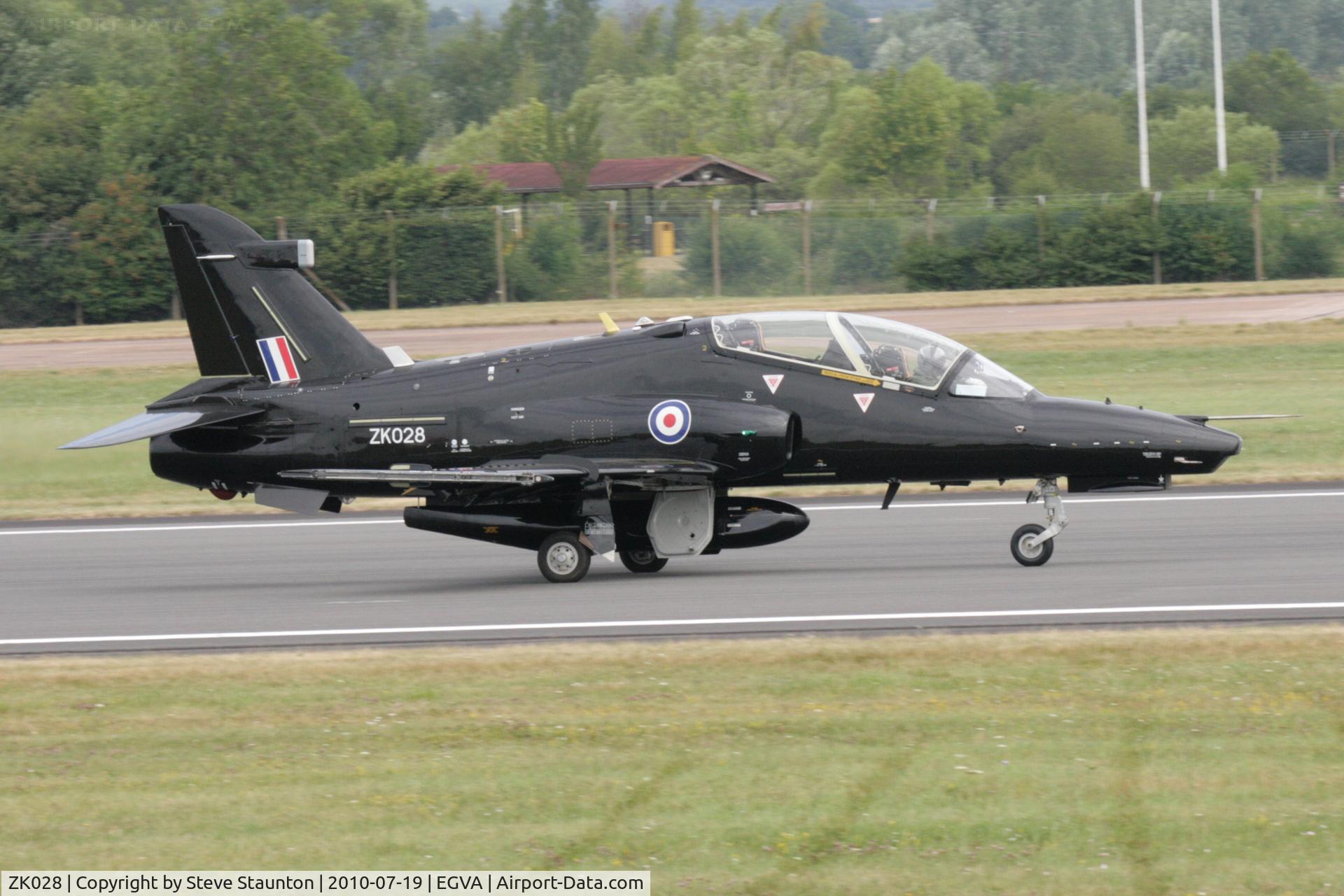 ZK028, 2009 British Aerospace Hawk T2 C/N RT019/1257, Taken at the Royal International Air Tattoo 2010