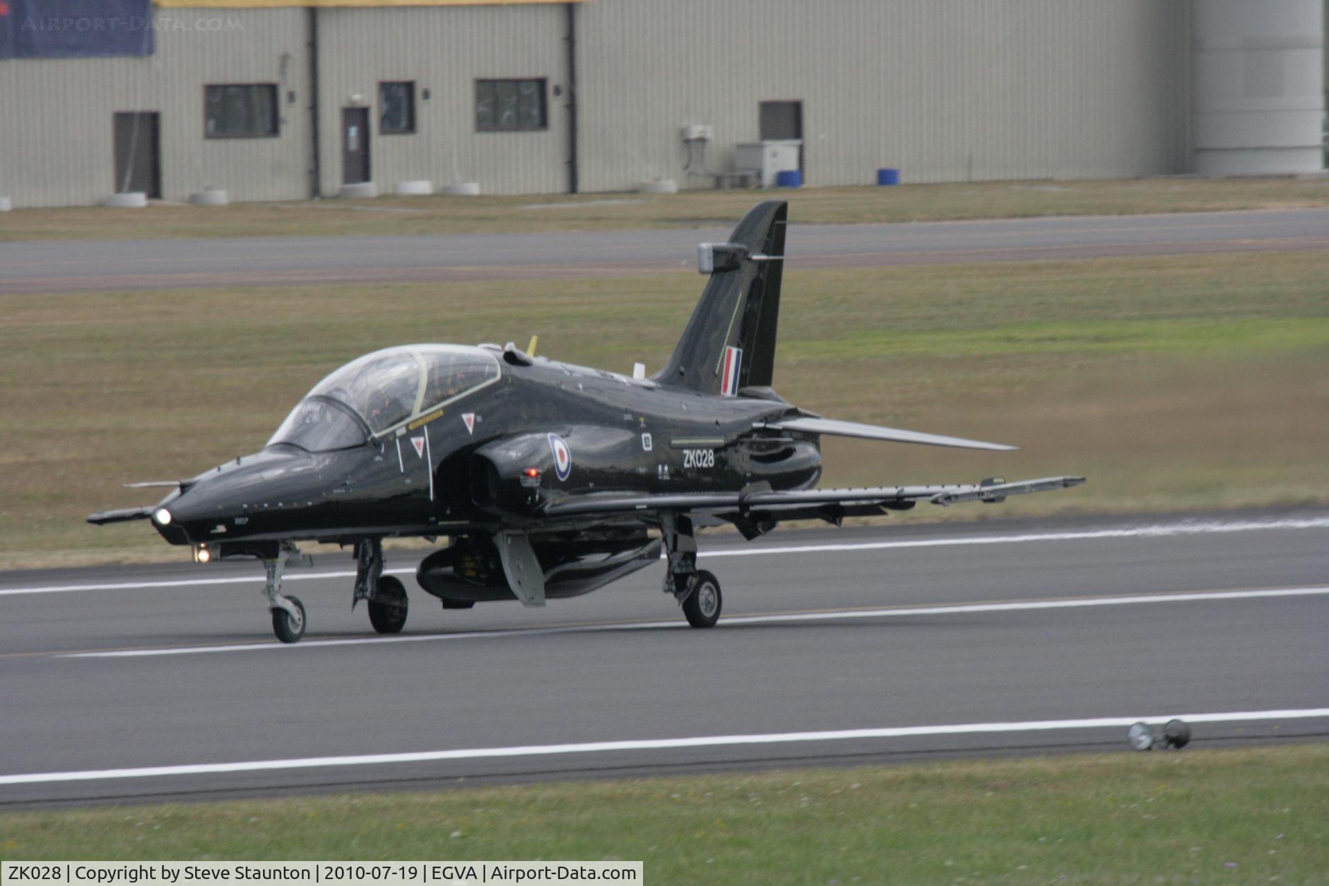 ZK028, 2009 British Aerospace Hawk T2 C/N RT019/1257, Taken at the Royal International Air Tattoo 2010