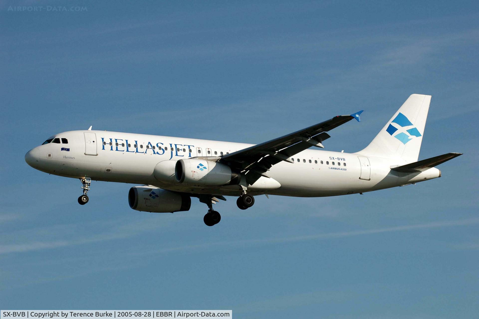 SX-BVB, Airbus A320-232 C/N 1992, Brussels , August 2005  