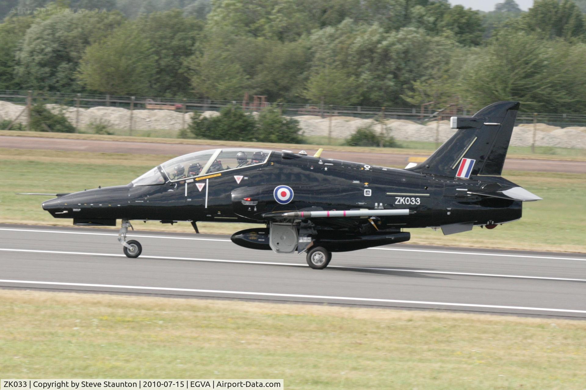 ZK033, 2010 British Aerospace Hawk T2 C/N RT024/1262, Taken at the Royal International Air Tattoo 2010