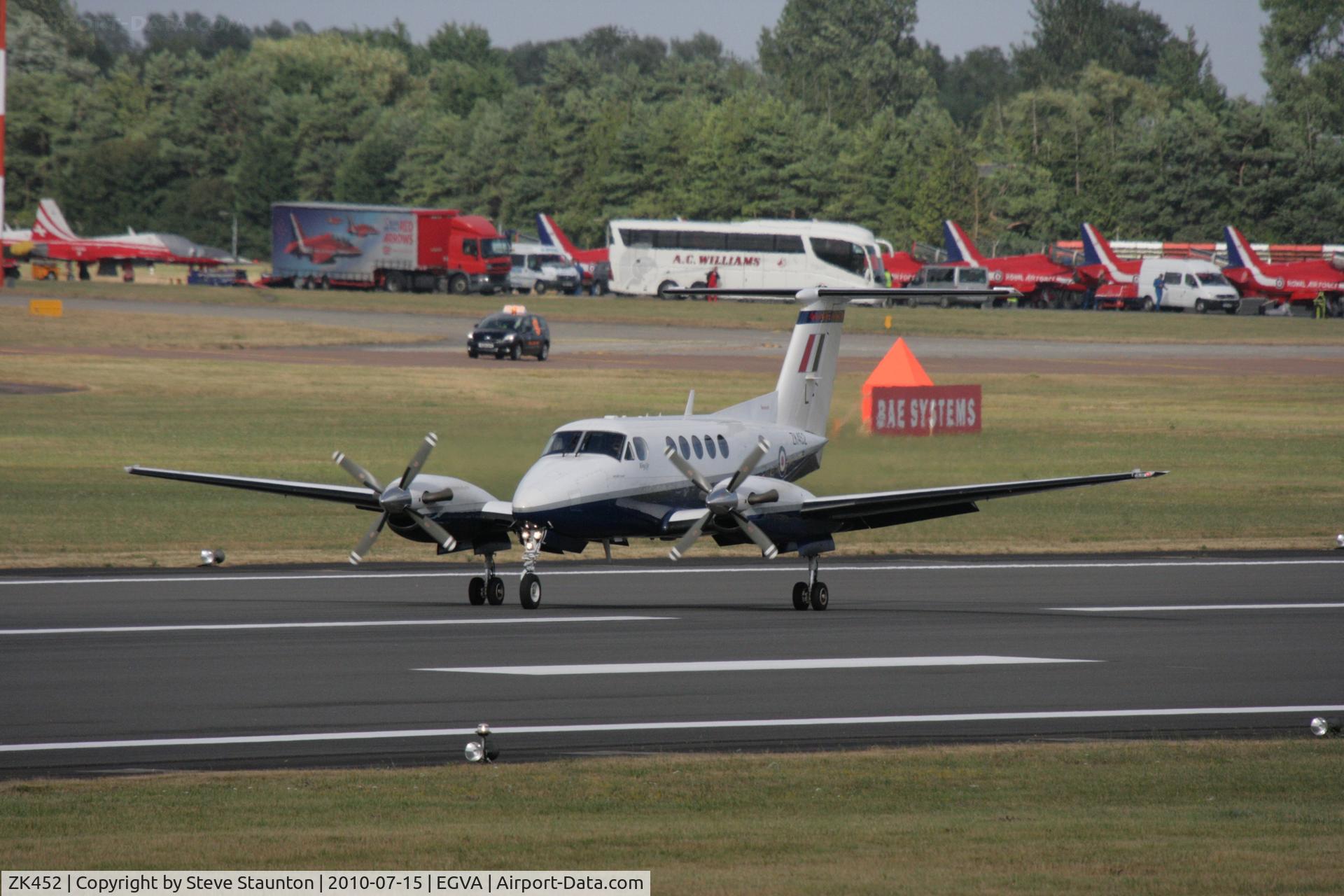 ZK452, 2003 Raytheon B200 King Air C/N BB-1832, Taken at the Royal International Air Tattoo 2010