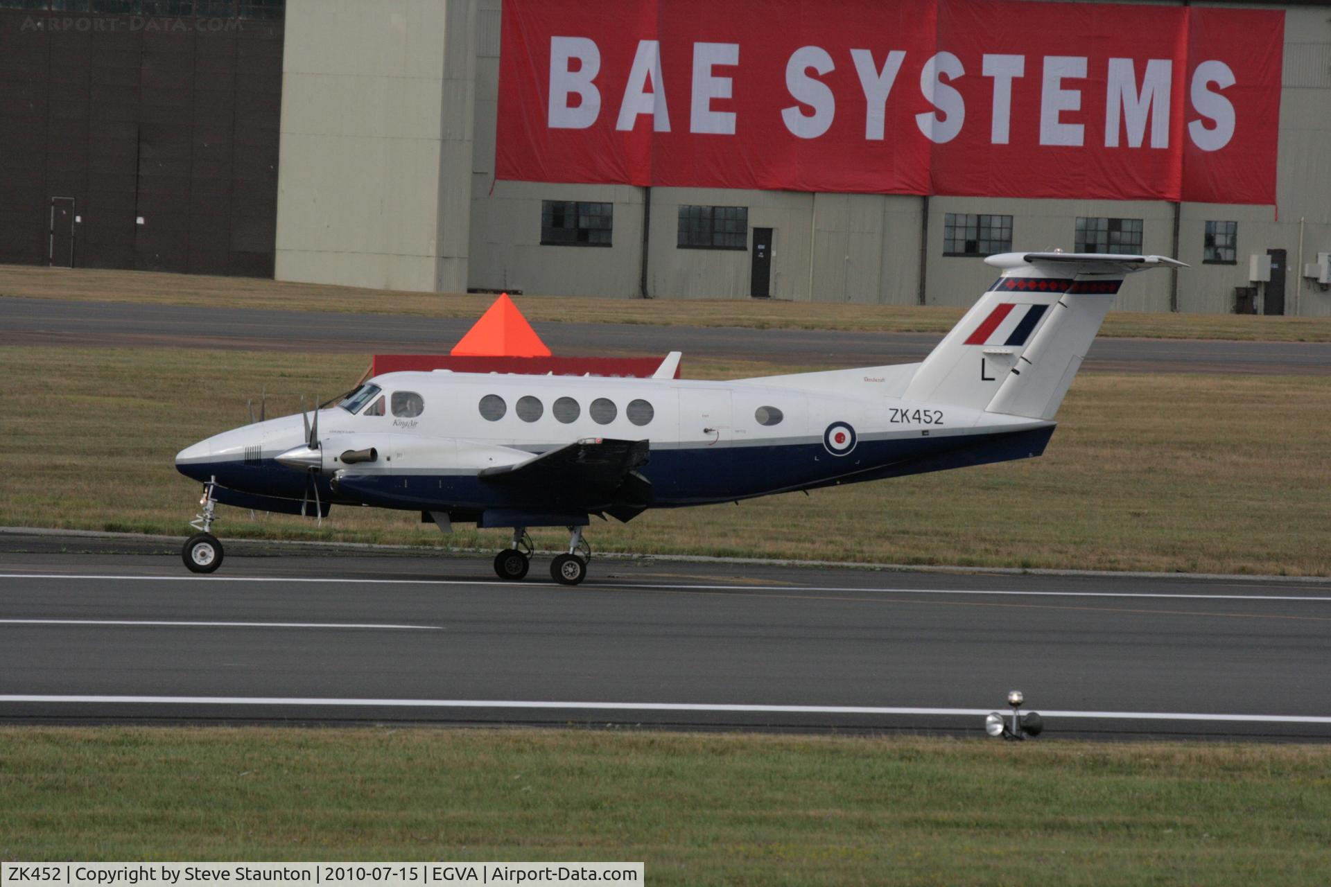 ZK452, 2003 Raytheon B200 King Air C/N BB-1832, Taken at the Royal International Air Tattoo 2010