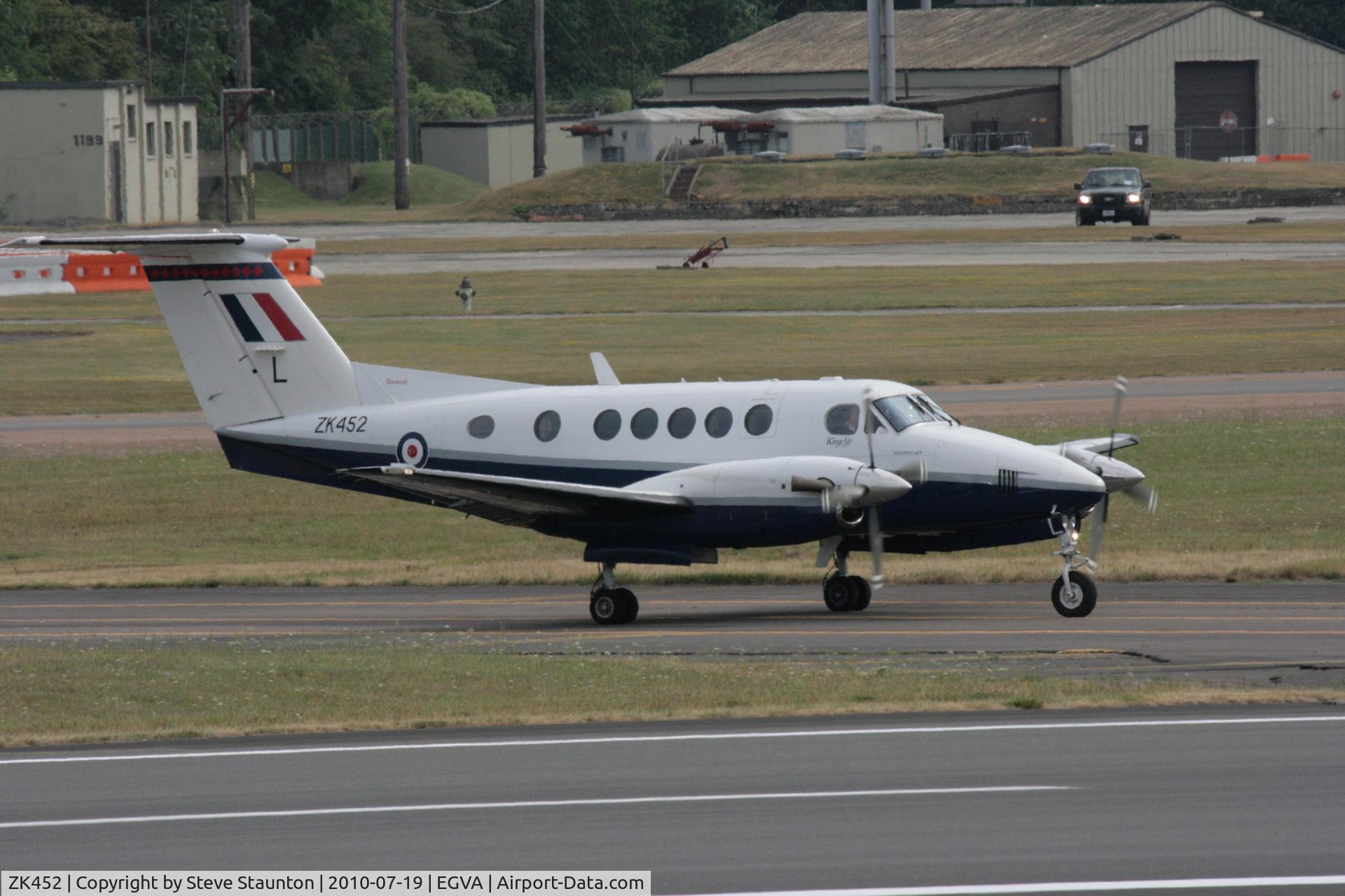 ZK452, 2003 Raytheon B200 King Air C/N BB-1832, Taken at the Royal International Air Tattoo 2010