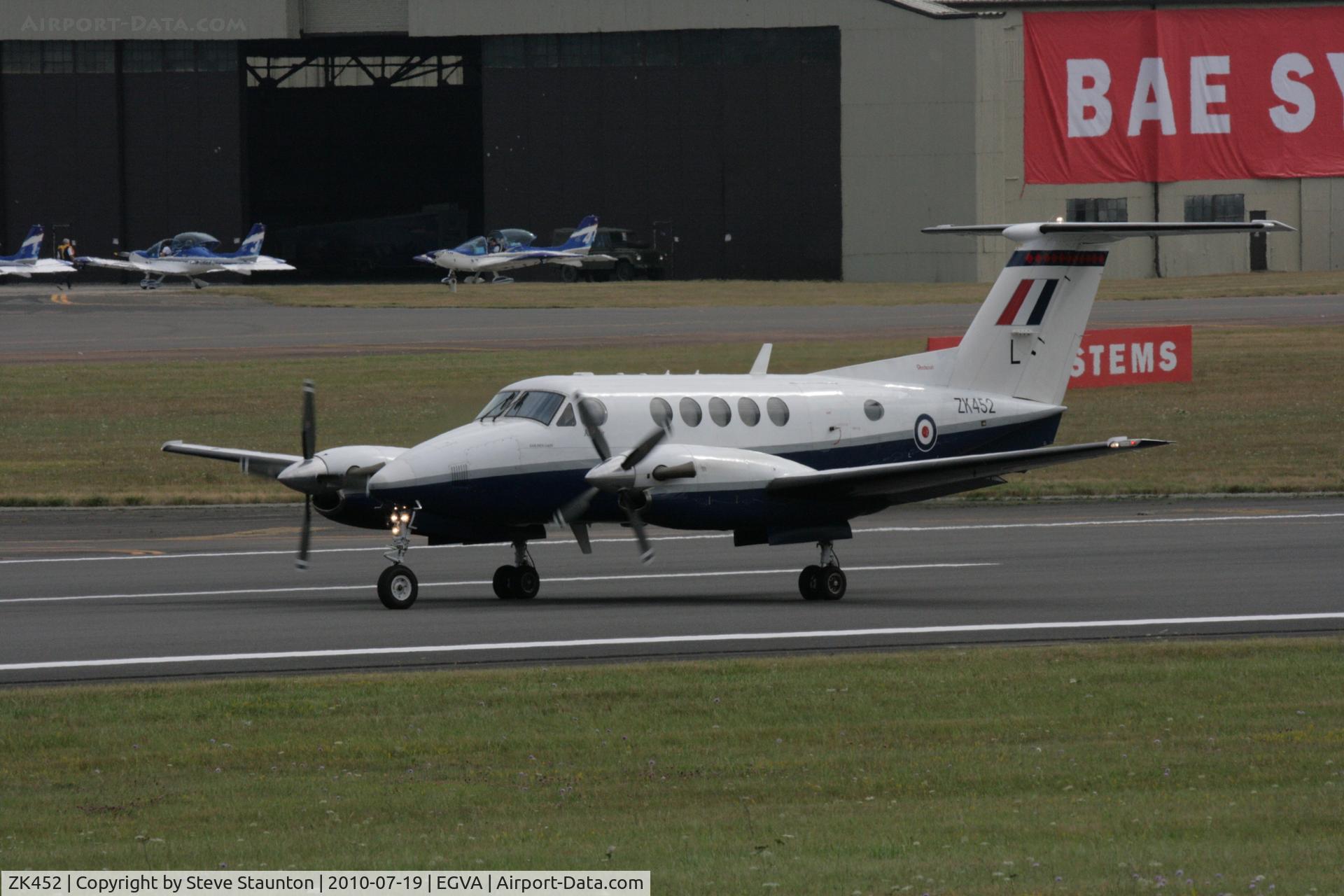 ZK452, 2003 Raytheon B200 King Air C/N BB-1832, Taken at the Royal International Air Tattoo 2010