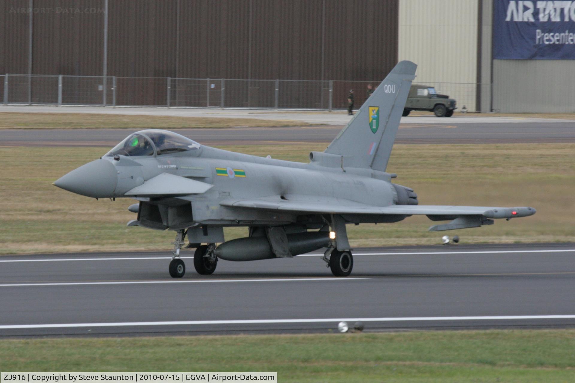 ZJ916, 2005 Eurofighter EF-2000 Typhoon FGR4 C/N 0057/BS007, Taken at the Royal International Air Tattoo 2010