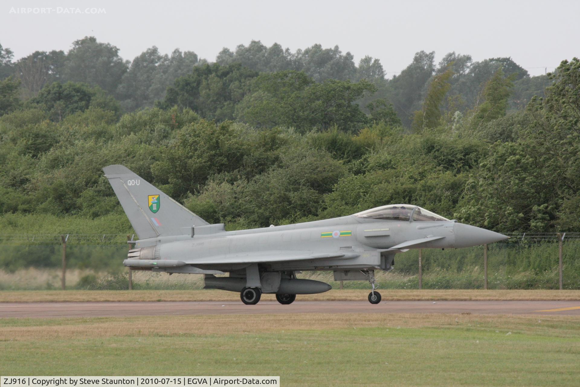 ZJ916, 2005 Eurofighter EF-2000 Typhoon FGR4 C/N 0057/BS007, Taken at the Royal International Air Tattoo 2010