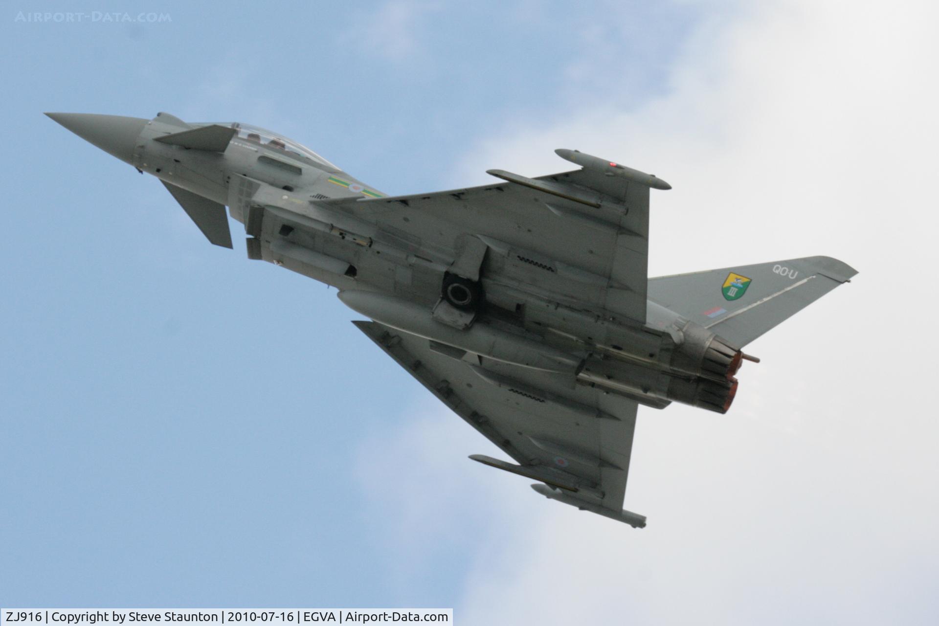 ZJ916, 2005 Eurofighter EF-2000 Typhoon FGR4 C/N 0057/BS007, Taken at the Royal International Air Tattoo 2010