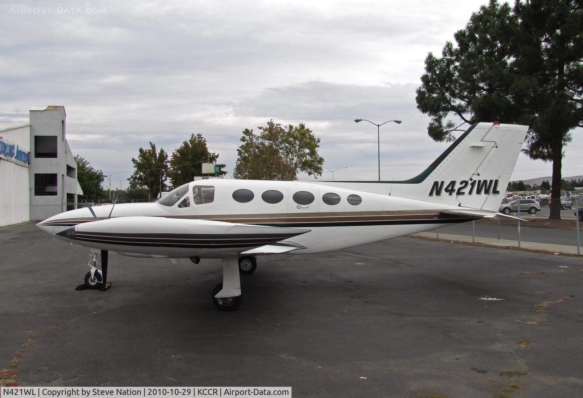 N421WL, 1973 Cessna 421B Golden Eagle C/N 421B0328, Locally-based 1973 Cessna 421B @ KCCR/Buchanan Field, Concord, CA home base