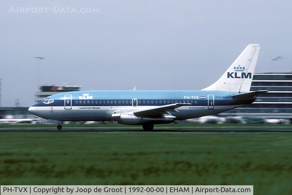 PH-TVX, 1980 Boeing 737-2T5 C/N 22023, In 1992 Transavia leased this Boeing to KLM