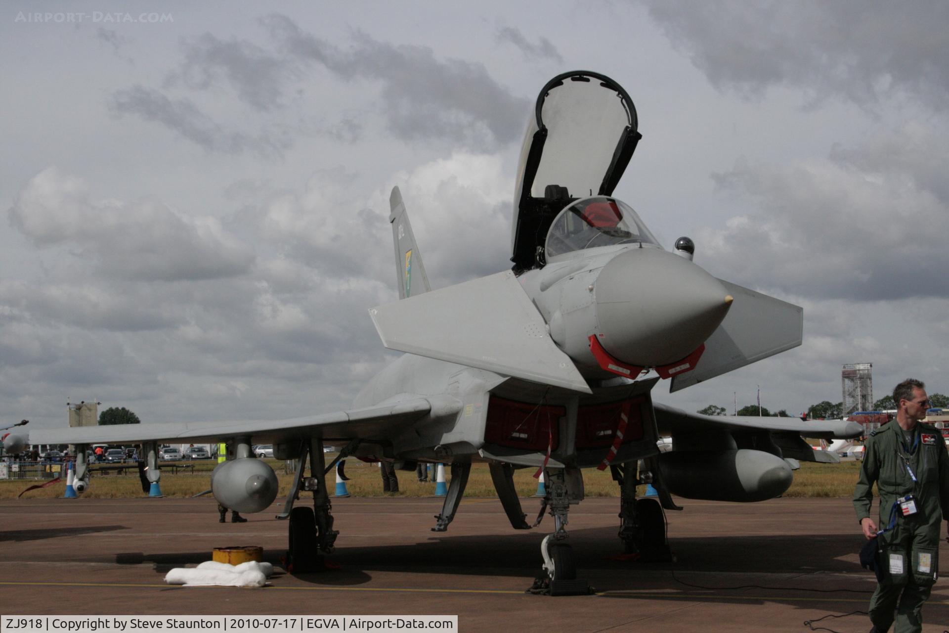 ZJ918, 2005 Eurofighter EF-2000 Typhoon FGR4 C/N 0062/BS009, Taken at the Royal International Air Tattoo 2010