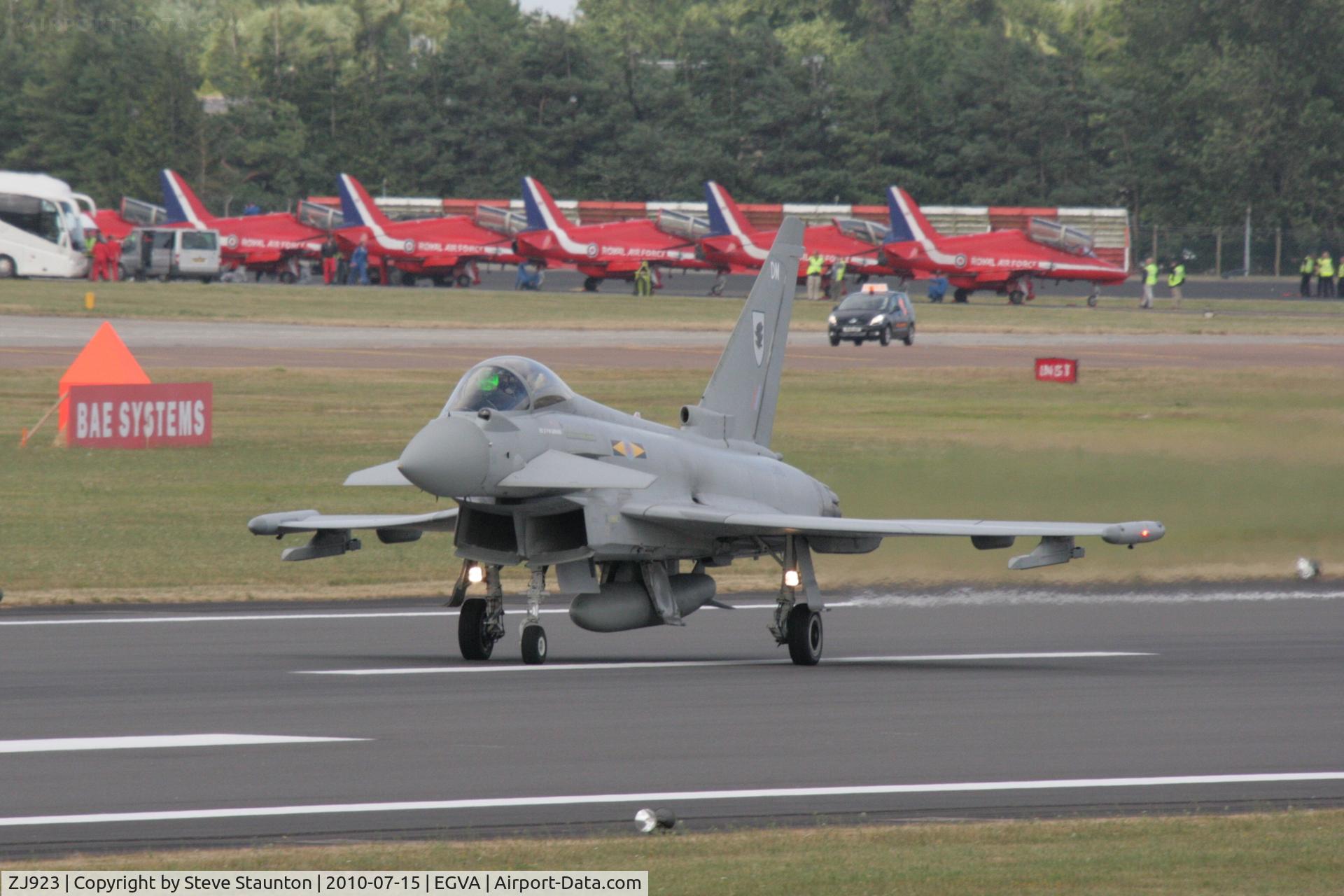 ZJ923, 2007 Eurofighter EF-2000 Typhoon FGR4 C/N 0075/BS014, Taken at the Royal International Air Tattoo 2010