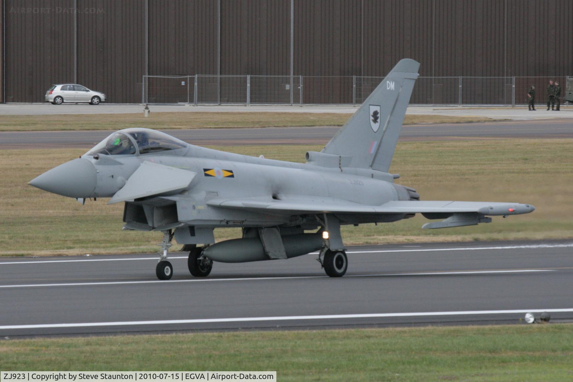 ZJ923, 2007 Eurofighter EF-2000 Typhoon FGR4 C/N 0075/BS014, Taken at the Royal International Air Tattoo 2010