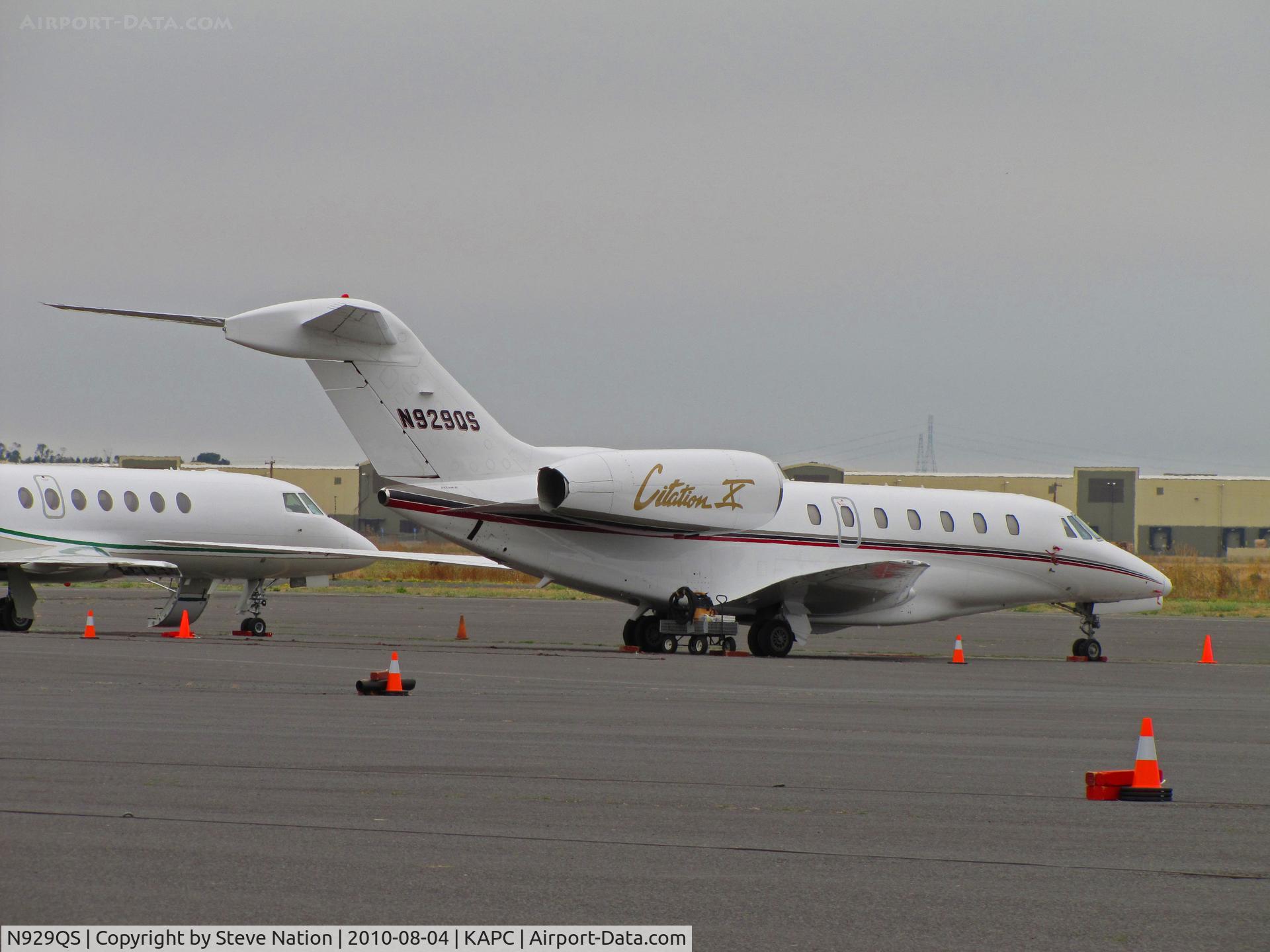 N929QS, 2000 Cessna 750 Citation X Citation X C/N 750-0129, NetJets 2000 Cessna 750 visiting KAPC/Napa County Airport, CA