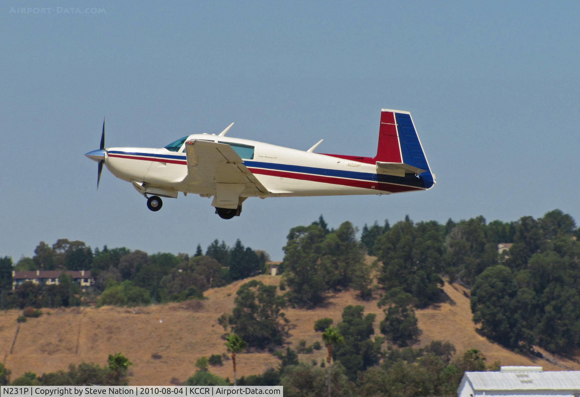 N231P, 1979 Mooney M20K C/N 25-0066, Locally-based 1979 Mooney M20K climbs out from KCCR/Buchanan Field, Concord, CA
